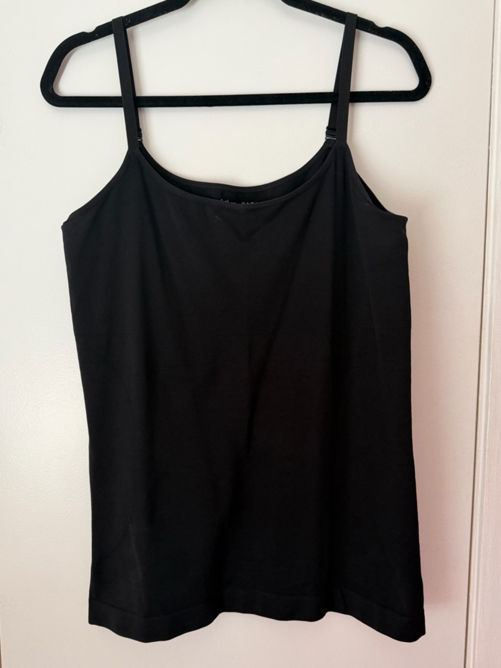 Shapermint Black Slim-Strap Camisole